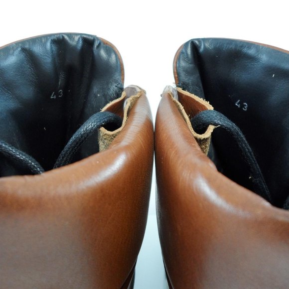 NIB$1450 BALMAIN RANGER EMBOSSED LOGO LEATHER COMBAT DUAL ZIPPERS BOOTS 43 10 - Picture 9 of 16